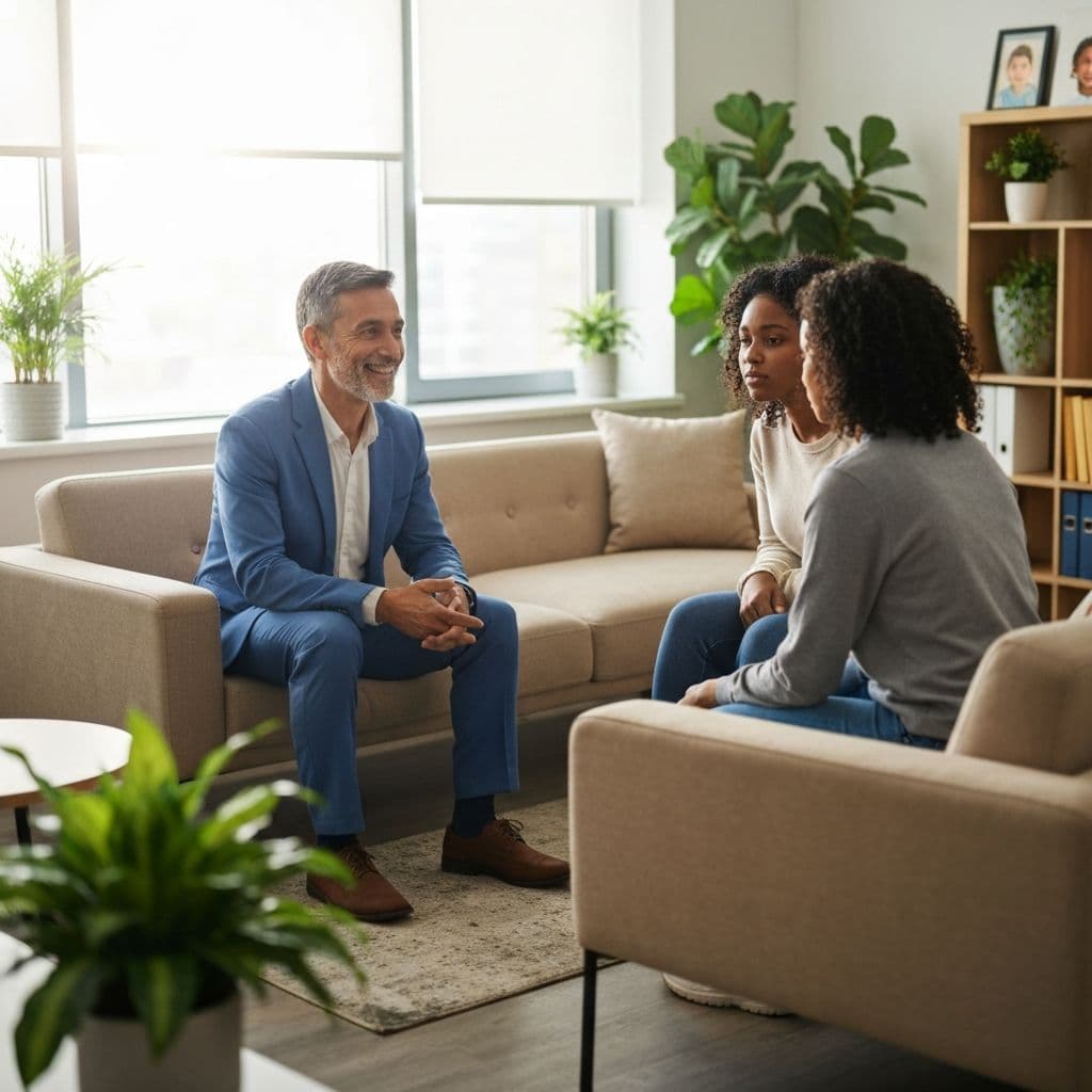 A compassionate provider meeting with a patient at Waybridge clinic